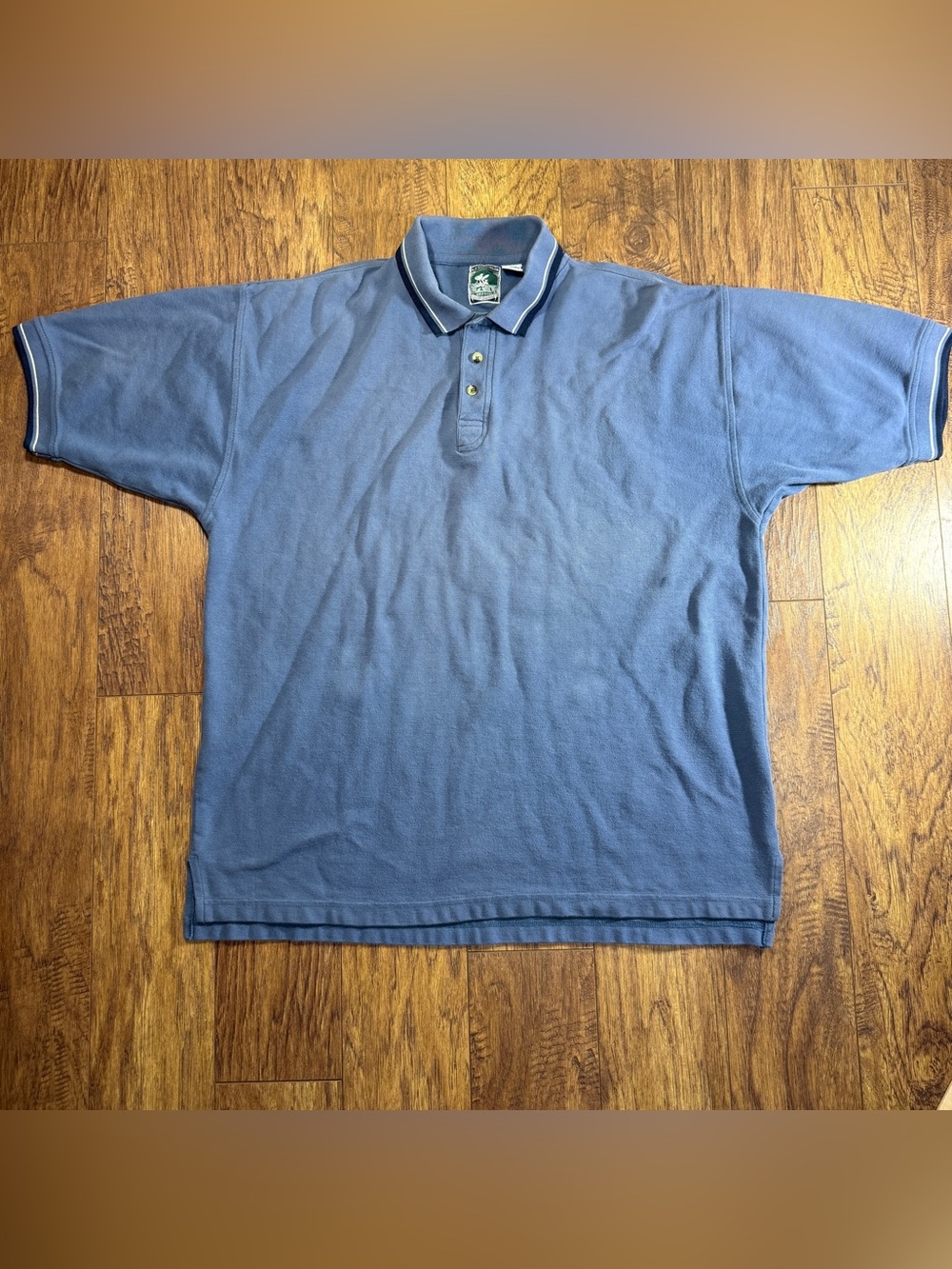Vintage McIntosh & Seymour Oregon Soccer Gear Rugby Polo Shirt Men’s XL Blue